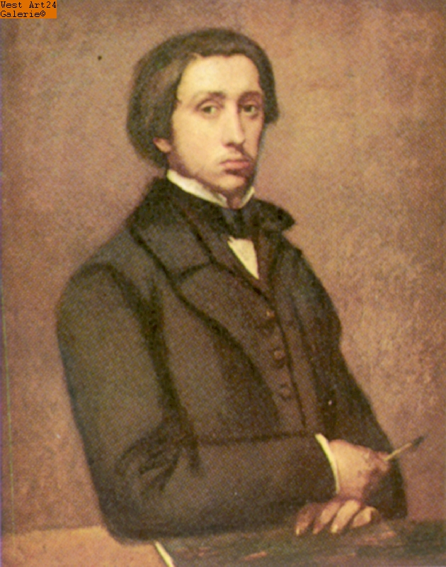 Selbstbildnis nach Degas Gemäldeimitation